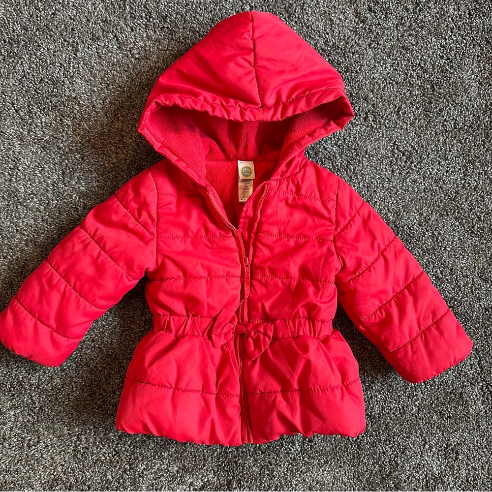 Little Me 18M girls hooded coat